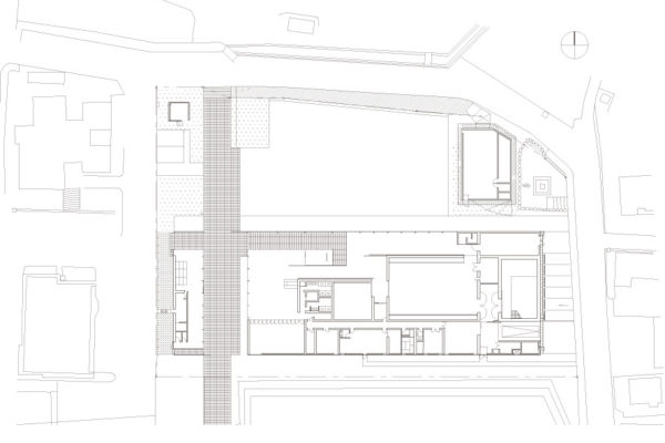 那珂川町馬頭広重美術館 (Ground Floor Plan ©Kengo Kuma and Associates)