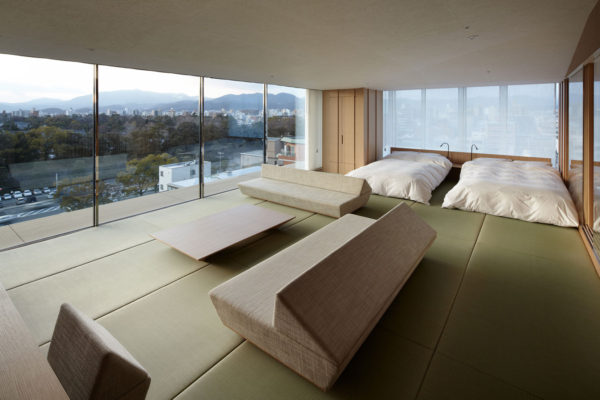 京都国際ホテル 客室モデルルーム (©Kengo Kuma & Associates)