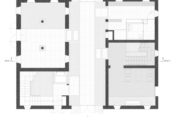 Casalgrande Old House (Ground Floor Plan©Kengo Kuma & Associates)