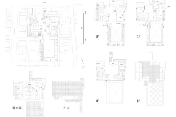 アオーレ長岡 (Floor Plan ©Kengo Kuma & Associates)