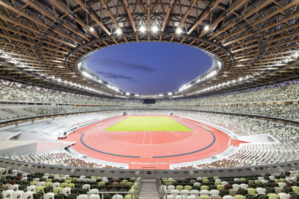 Japan National Stadium (©大成建設・梓設計・隈研吾建築都市設計事務所共同企業体作成・提供)