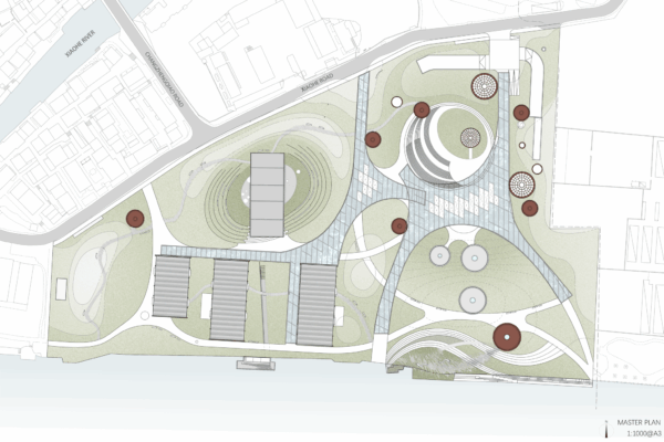 Hangzhou Xiaohe Park (© Kengo Kuma & Associates) Hangzhou Xiaohe Park (© Kengo Kuma & Associates)