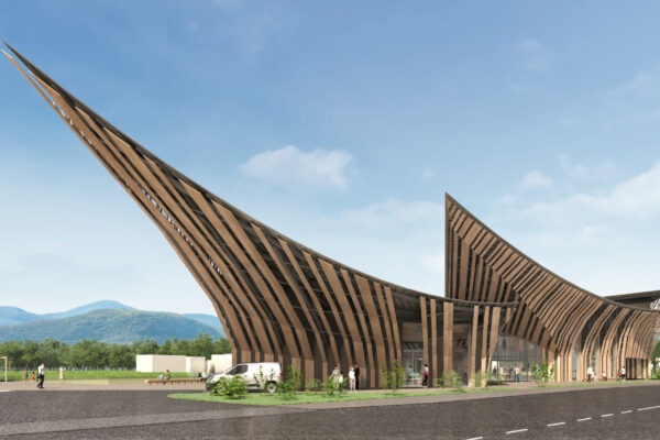道の駅あいの土山再整備実施設計業務委託 (© Kengo Kuma & Associates)