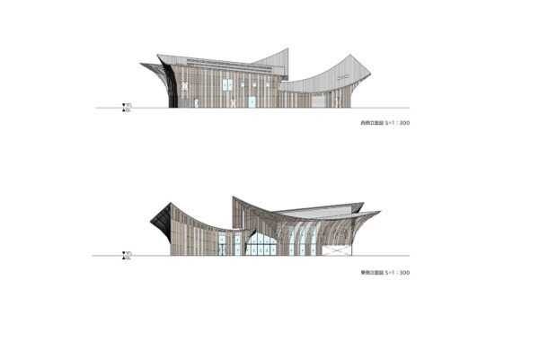 道の駅 あいの土山 (©Kengo Kuma & Associates)