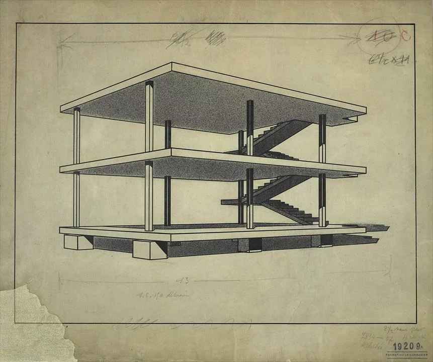 Le Corbusier, Maison Dom-Ino, 1914