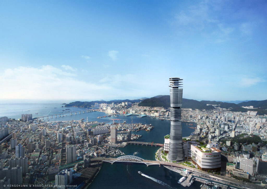 Busan Lotte Tower | ©Kengo Kuma & Associates