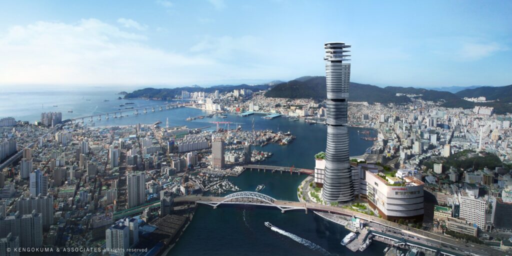 Busan Lotte Tower | ©Kengo Kuma & Associates