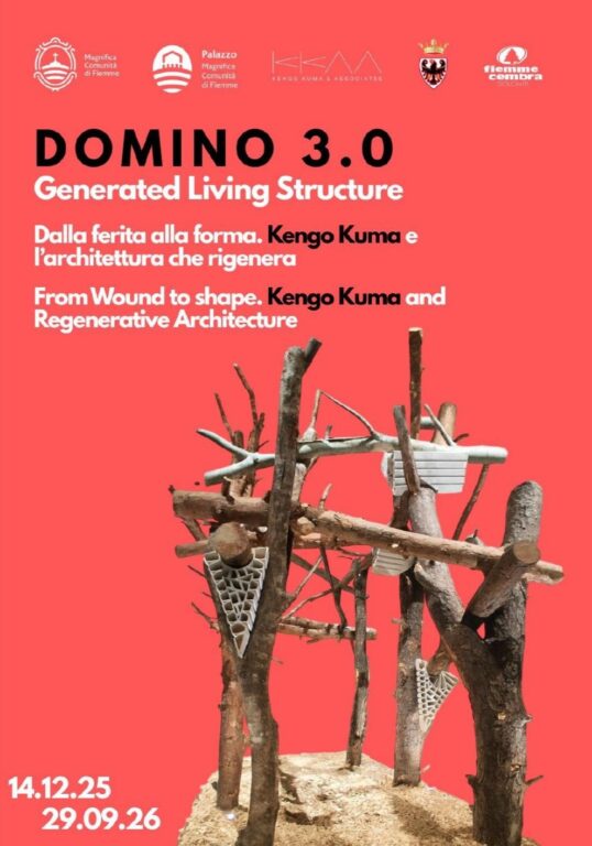 展覧会Domino 3.0 Dalla ferita alla forma. Kengo Kuma e l’architettura che rigenera