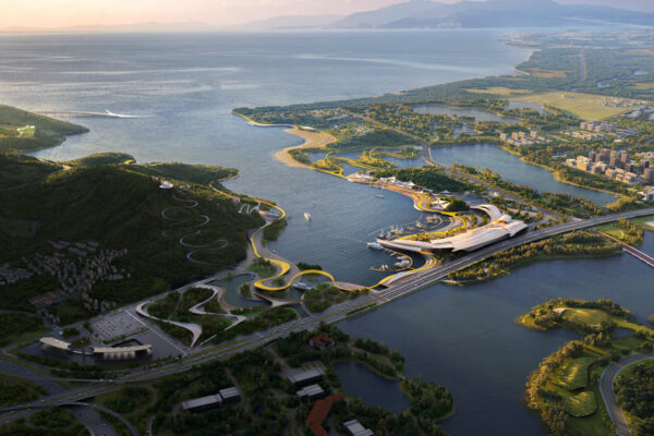 Pingtan Zhuyu Bay Marina + Masterplan | ©Kengo Kuma & Associates
