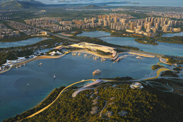 Pingtan Zhuyu Bay Marina + Masterplan (©Kengo Kuma & Associates) Pingtan Zhuyu Bay Marina + Masterplan (©Kengo Kuma & Associates)