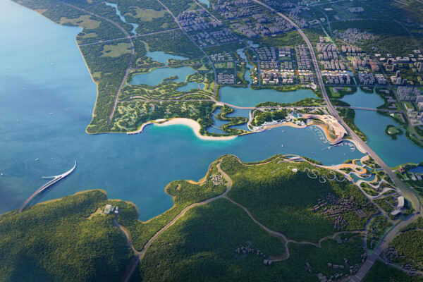 Pingtan Zhuyu Bay Marina + Masterplan (©Kengo Kuma & Associates) Pingtan Zhuyu Bay Marina + Masterplan (©Kengo Kuma & Associates)