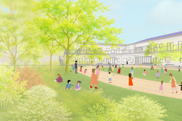 Kashiwa Wakaba Nursery (© Kengo Kuma & Associates)