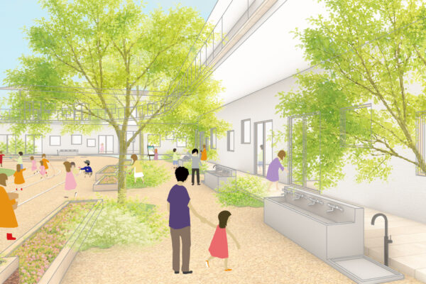 Kashiwa Wakaba Nursery (© Kengo Kuma & Associates)