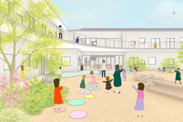 Kashiwa Wakaba Nursery (© Kengo Kuma & Associates)