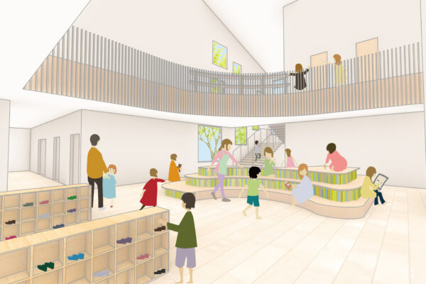 Kashiwa Wakaba Nursery (© Kengo Kuma & Associates)